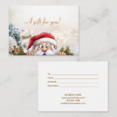 Weihnachtsgeschenkkarte Mitteilungskarte (Vorne/Hinten)