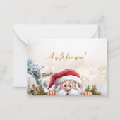 Weihnachtsgeschenkkarte Mitteilungskarte (Vorderseite)