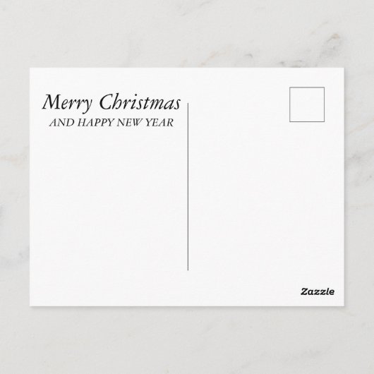 Weihnachtsgeschenkkarte Postkarte (Rückseite)