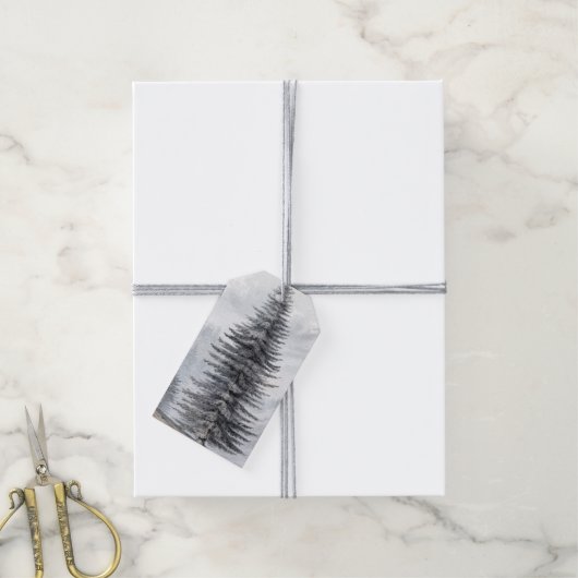 Weihnachtsgeschenkkarte - Vintager Baum Geschenkanhänger (Mit Garn)