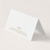 Weihnachtsgeschenkkarte Visitenkarten (Rückseite)