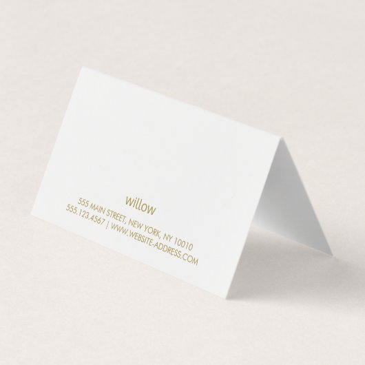 Weihnachtsgeschenkkarte Visitenkarten (Rückseite)