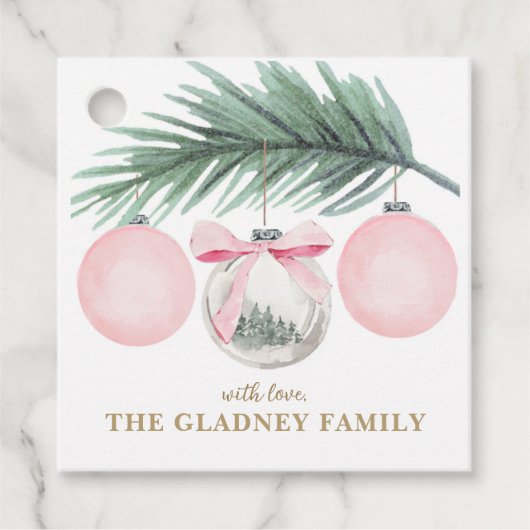 Weihnachtsgeschenkkarten Geschenkanhänger (Vorderseite)