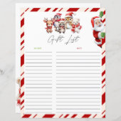 Weihnachtsgeschenkliste (Vorne/Hinten)