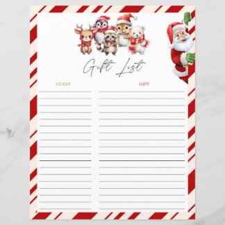 Weihnachtsgeschenkliste