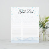 Weihnachtsgeschenkliste (Stehend Vorderseite)