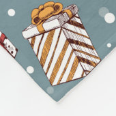 Weihnachtsgeschenkmuster Fleecedecke (Ecke)