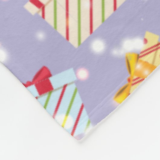 Weihnachtsgeschenkmuster Fleecedecke (Ecke)
