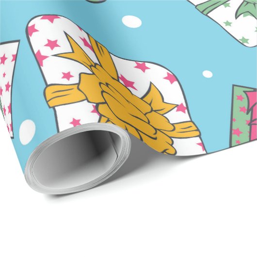 Weihnachtsgeschenkmuster Geschenkpapier (Rolleneckpunkt)