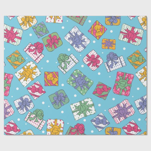 Weihnachtsgeschenkmuster Geschenkpapier (Flach)