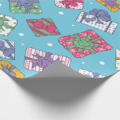 Weihnachtsgeschenkmuster Geschenkpapier (Ecke)