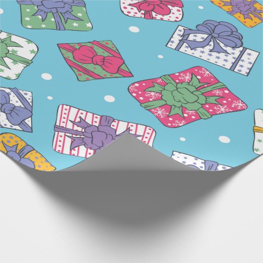 Weihnachtsgeschenkmuster Geschenkpapier (Ecke)