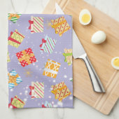 Weihnachtsgeschenkmuster Geschirrtuch (Viertel Falte)