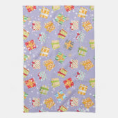 Weihnachtsgeschenkmuster Geschirrtuch (Vertikal)