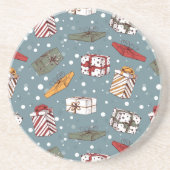 Weihnachtsgeschenkmuster Getränkeuntersetzer (Vorne)