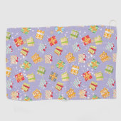 Weihnachtsgeschenkmuster Golfhandtuch (Horizontal)