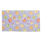 Weihnachtsgeschenkmuster Kissenbezug (Rückseite-Links)