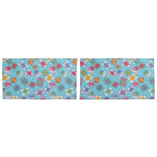 Weihnachtsgeschenkmuster Kissenbezug (Vorderseite-Set)