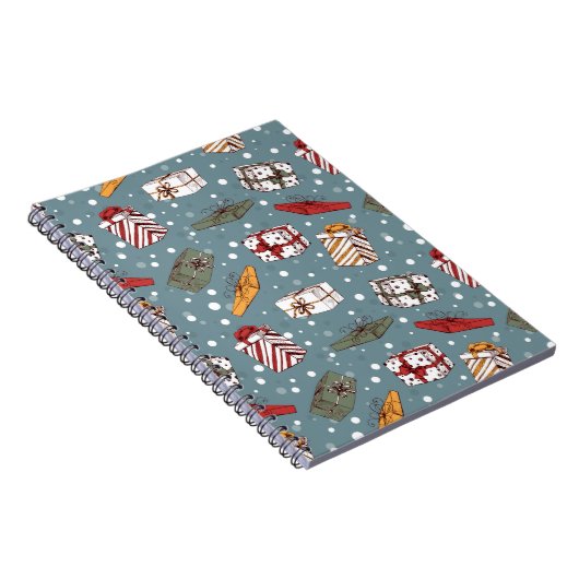 Weihnachtsgeschenkmuster Notizblock (Rechte Seite)