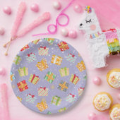 Weihnachtsgeschenkmuster Pappteller (Party)