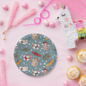 Weihnachtsgeschenkmuster Pappteller (Party)