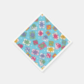 Weihnachtsgeschenkmuster Serviette (Ecke)