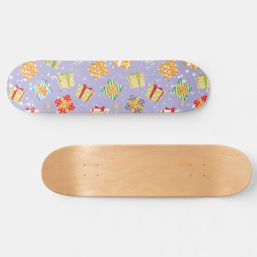 Weihnachtsgeschenkmuster Skateboard (Horizontal)