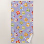 Weihnachtsgeschenkmuster Strandtuch (Vorderseite)