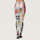 Weihnachtsgeschenkmuster-| Zazzle_Growshop. Leggings (Rückseite)