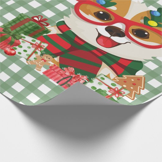 Weihnachtsgeschenkpackung Geschenkpapier (Ecke)