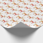 Weihnachtsgeschenkpackung Rentiere Geschenkpapier (Ecke)