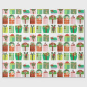 Weihnachtsgeschenkpakete Geschenke Muster Geschenkpapier (Flach)