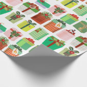 Weihnachtsgeschenkpakete Geschenke Muster Geschenkpapier (Ecke)