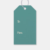 Weihnachtsgeschenkpakete Vintag Geschenkanhänger (Rückseite)