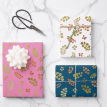 Weihnachtsgeschenkpapier aus gemischten Berries