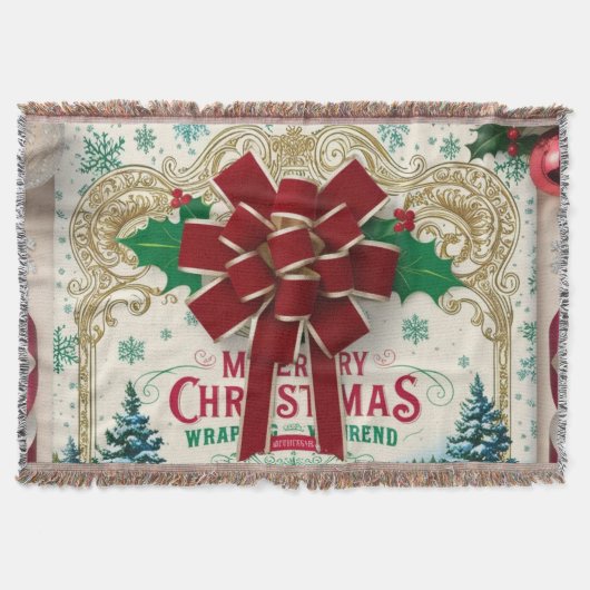 Weihnachtsgeschenkpapier Decke (Vorderseite)