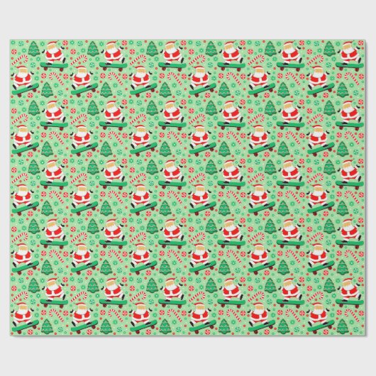 Weihnachtsgeschenkpapier für Skateboard Geschenkpapier (Flach)