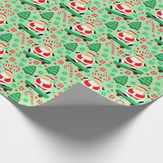 Weihnachtsgeschenkpapier für Skateboard Geschenkpapier (Ecke)