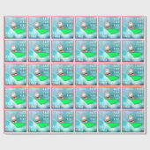 Weihnachtsgeschenkpapier für Surfbretter Geschenkpapier (Flach)