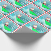 Weihnachtsgeschenkpapier für Surfbretter Geschenkpapier (Ecke)
