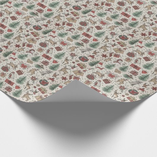 Weihnachtsgeschenkpapier Geschenkpapier (Ecke)