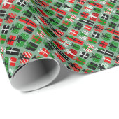 Weihnachtsgeschenkpapier Geschenkpapier (Rolleneckpunkt)
