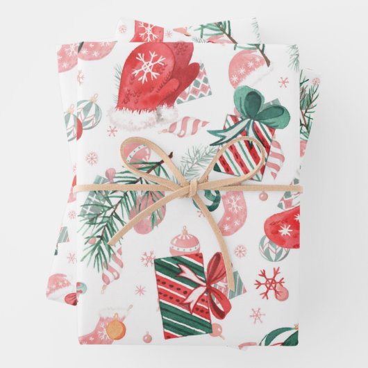 Weihnachtsgeschenkpapier Geschenkpapier Set (Beispiel)