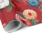 Weihnachtsgeschenkpapier, glänzende Verpackung Geschenkpapier (Rolleneckpunkt)