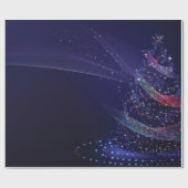 Weihnachtsgeschenkpapier in Blau Geschenkpapier (Flach)