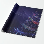Weihnachtsgeschenkpapier in Blau Geschenkpapier (Ungerollt)