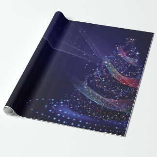Weihnachtsgeschenkpapier in Blau Geschenkpapier