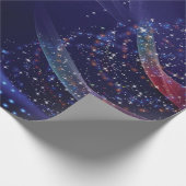 Weihnachtsgeschenkpapier in Blau Geschenkpapier (Ecke)