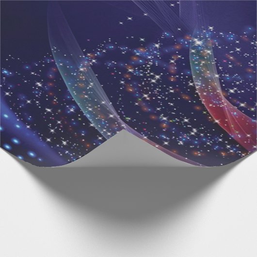 Weihnachtsgeschenkpapier in Blau Geschenkpapier (Ecke)