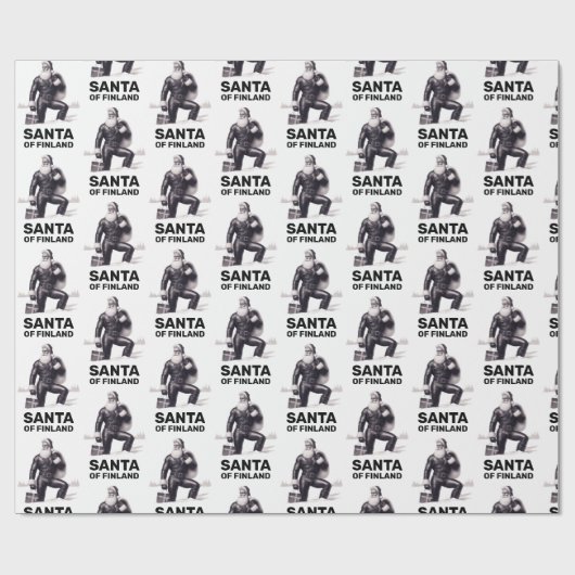 Weihnachtsgeschenkpapier in Finnland Geschenkpapier (Flach)